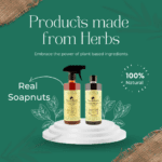 Sacred Earth products made from herbs image with soap nuts as main ingredients