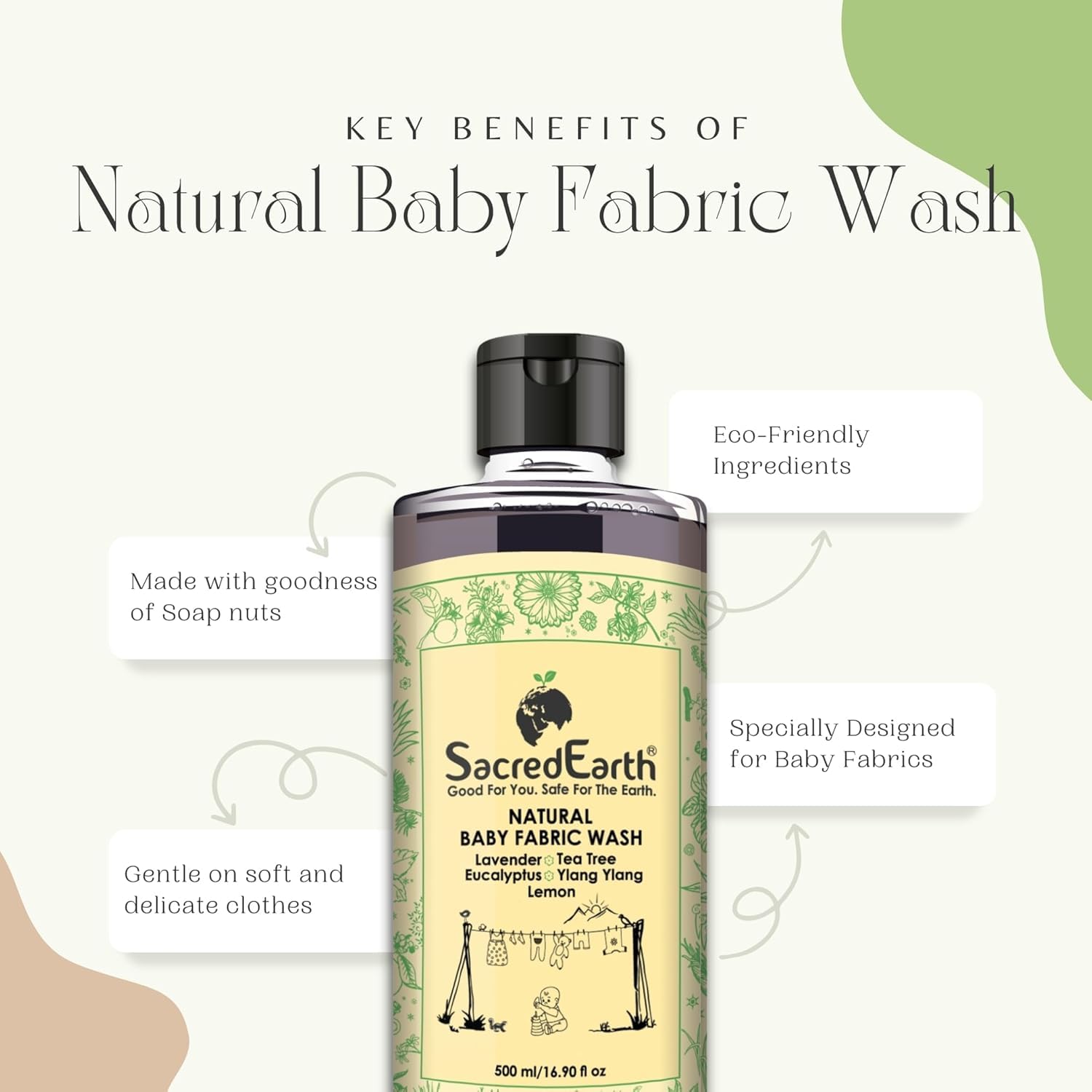 Key benefits of natural baby fabric wash